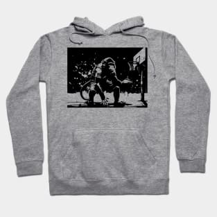 monkey play basketball Hoodie